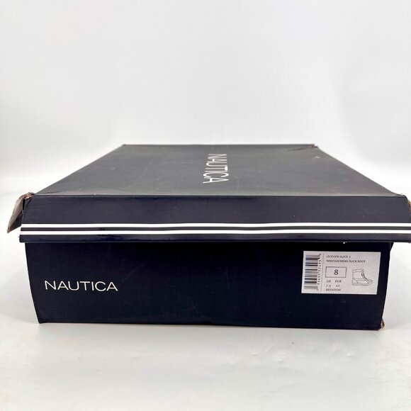 Nautica Lockview Mens Lined Duck Boots Size 8 Black New Damaged Box main image 5